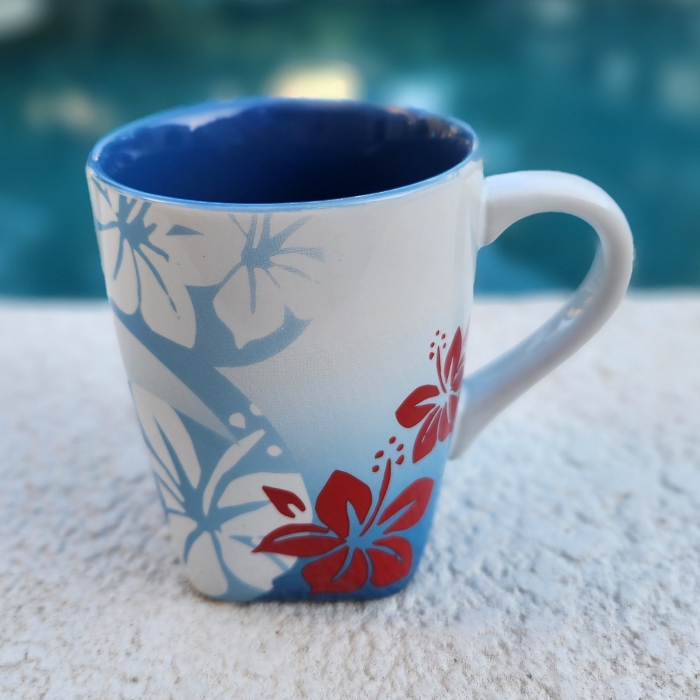 Disney Mickey It's a Shore Thing Hibiscus Coffee Mug